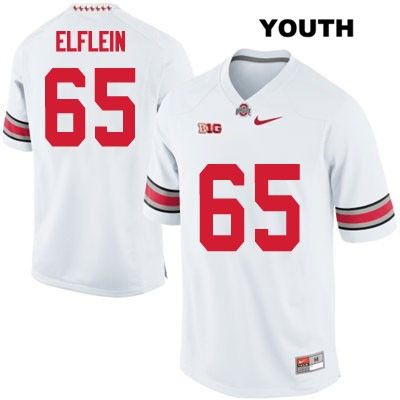 Ohio State Buckeyes Youth Pat Elflein #65 White Authentic Nike College NCAA Stitched Football Jersey CV19N32UE